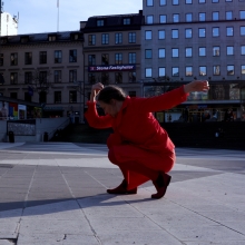 Dansare på Sergels torg ur filmen Red Alert 