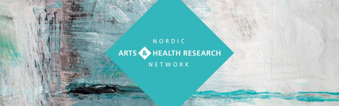 Toppbild med text Nordic Arts and Health Research Network
