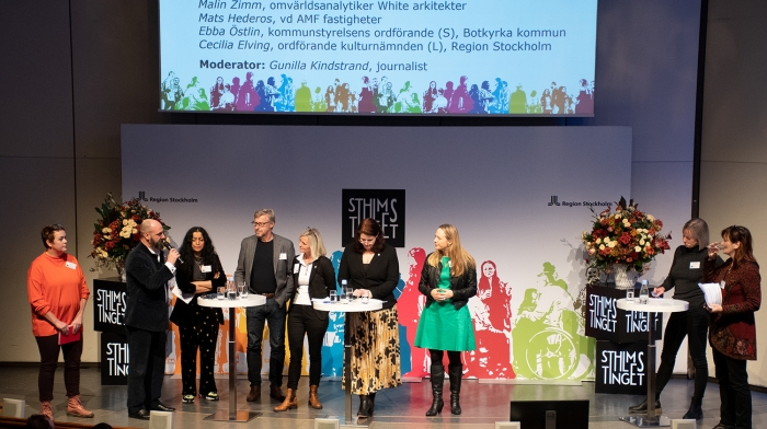 Talare på scen under Stockholmstinget 2019